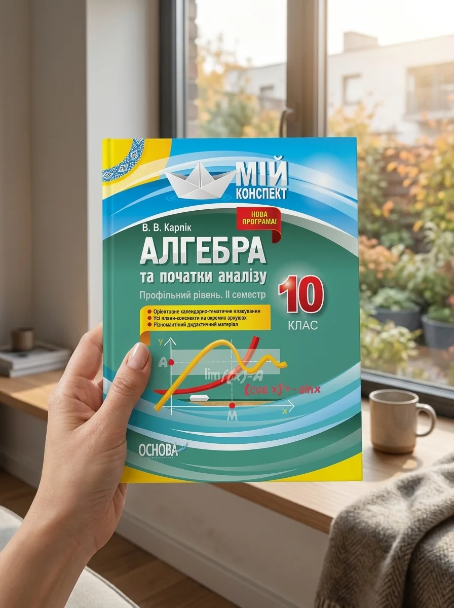 Мій конспект. Алгебра та початки аналізу. 10 клас. Профільний рівень. IІ семестр — Вивчення мов