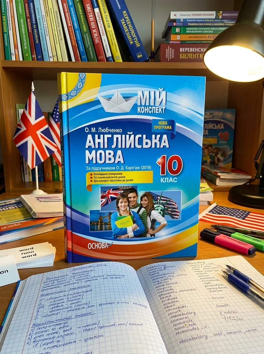 Мій конспект. Англійська мова. 10 клас. За підручником О. Д. Карп'юк — Вивчення мов