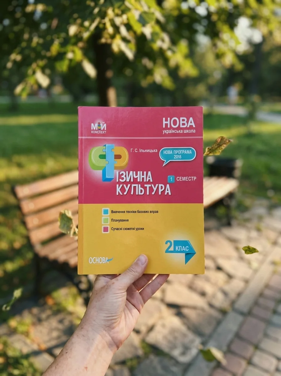 Мій конспект. Фізична культура. 2 клас. 1 семестр — Ганна Ільницька, обкладинка