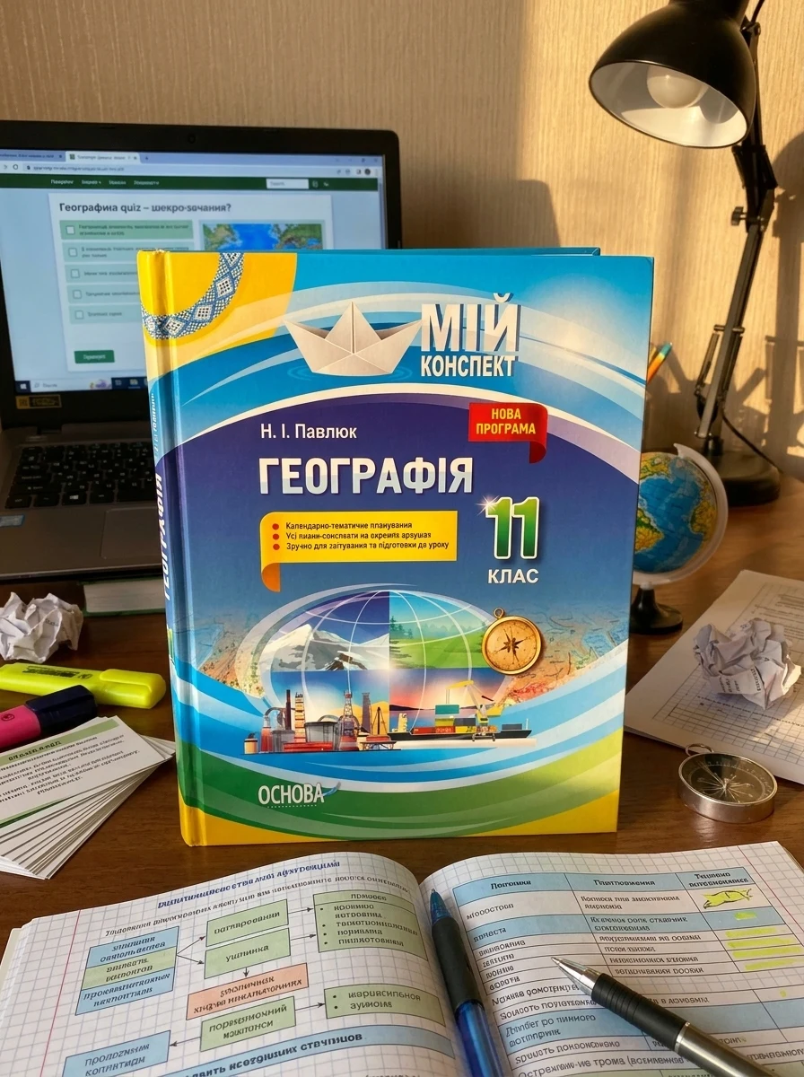 Мій конспект. Географія. 11 клас — Дитяча література