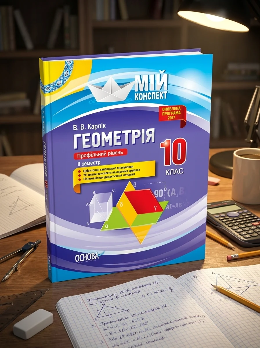 Мій конспект. Геометрія. 10 клас. Профільний рівень. ІІ семестр — фото 2