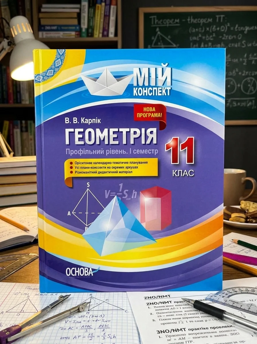 Мій конспект. Геометрія. 11 клас. Профільний рівень. І семестр — Вивчення мов