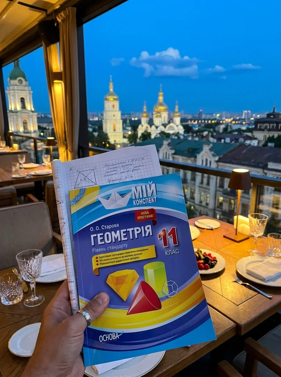 Мій конспект. Геометрія. 11 клас. Рівень стандарту — Ольга Старова, обкладинка