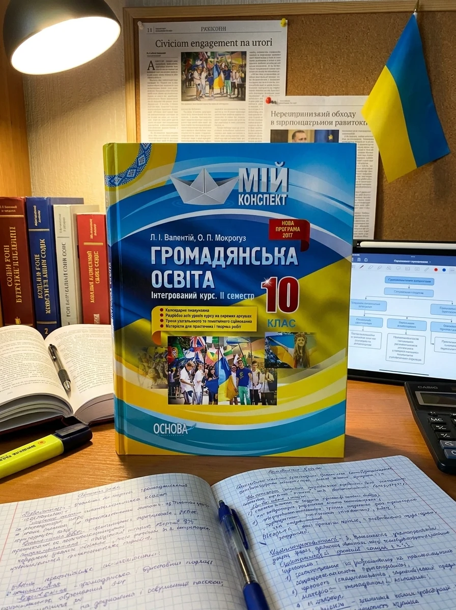 Мій конспект. Громадянська освіта. Інтегрований курс. 10 клас. II семестр — фото 2