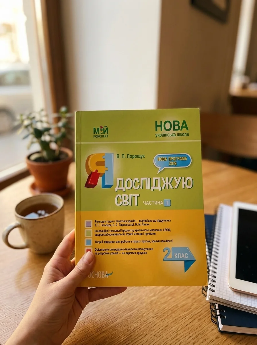 Мій конспект. Я досліджую світ. 2 клас. Частина 1 — Валентина Порощук, обкладинка
