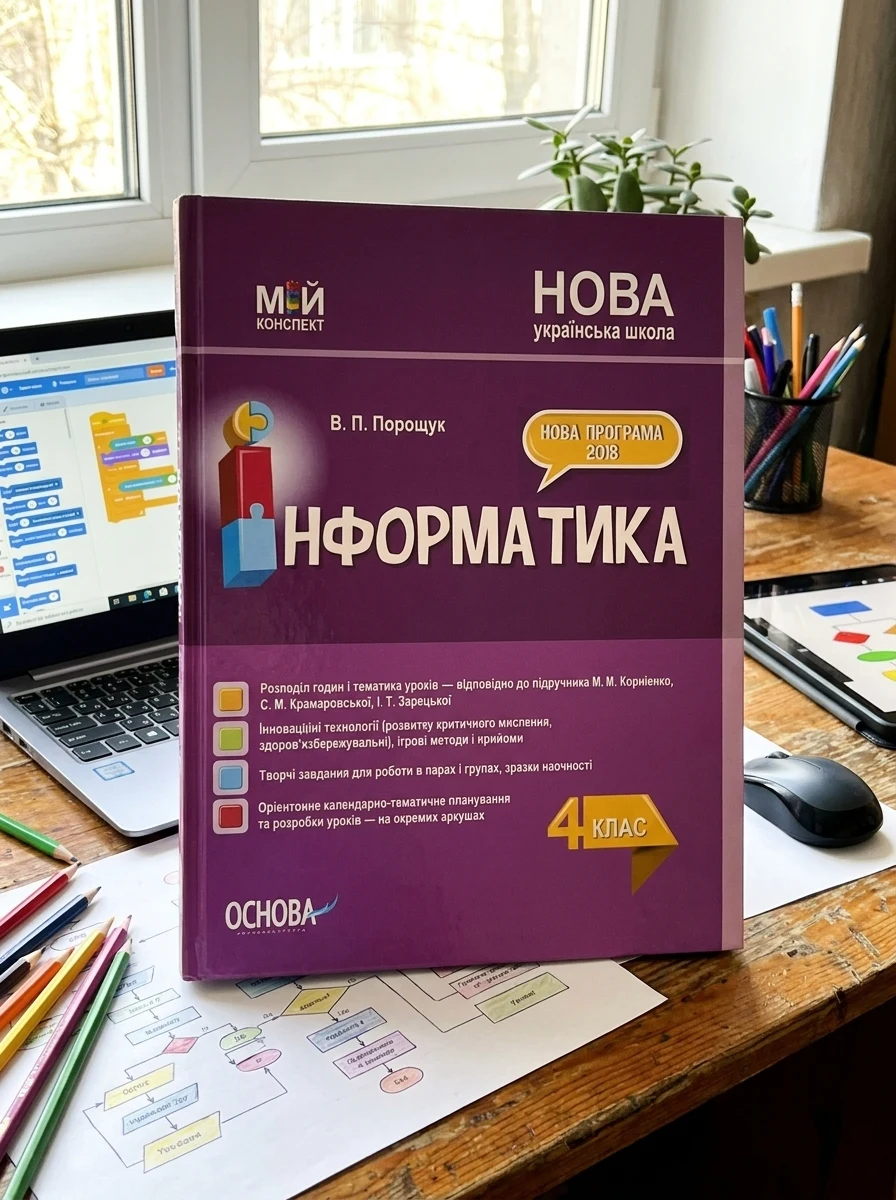 Мій конспект. Інформатика. 4 клас (за підручником М. М. Корнієнко С. М. Крамаровської І. Т. Зарецької) — Вивчення мов