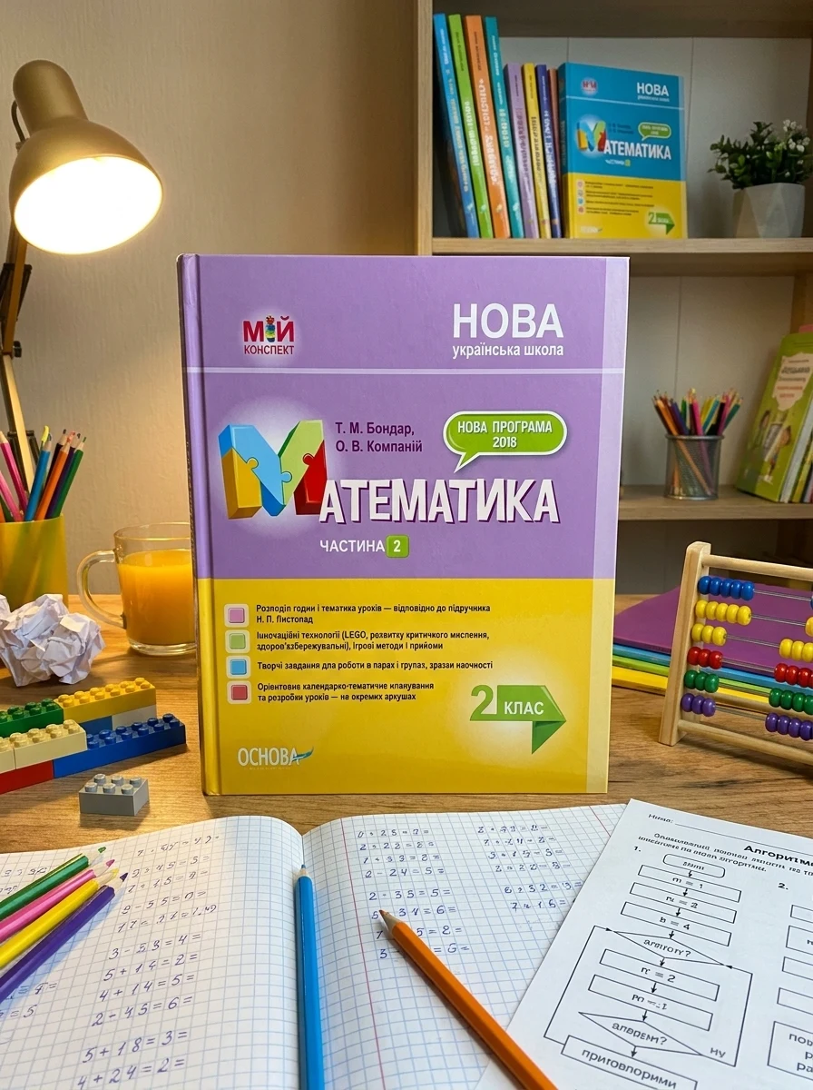 Мій конспект. Математика. 2 клас. Частина 2 (за підручником Н. П. Листопад) — фото 2