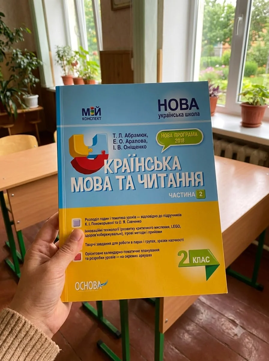 Мій конспект. Українська мова та читання. 2 клас. Частина 2 — Тетяна Абрамюк, обкладинка
