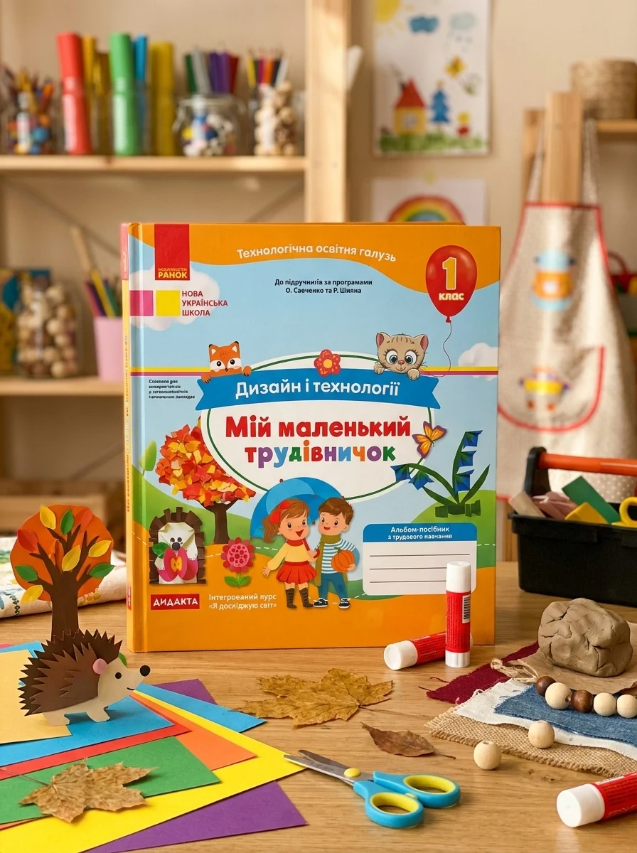 Мій маленький трудівничок. Альбом-посібник з дизайну і технологій. 1 клас — Дитяча література