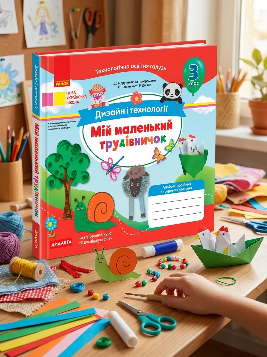Мій маленький трудівничок. Альбом-посібник з дизайну і технологій. 3 клас — Дитяча література