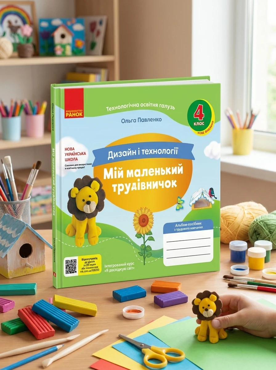 Мій маленький трудівничок. Альбом-посібник з дизайну і технологій. 4 клас — Дитяча література