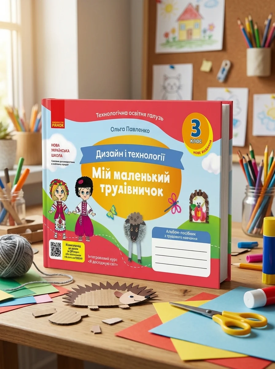 Мій маленький трудівничок. Альбом-посібник з дизайну і технологій. Я досліджую світ. 3 клас — Дитяча література