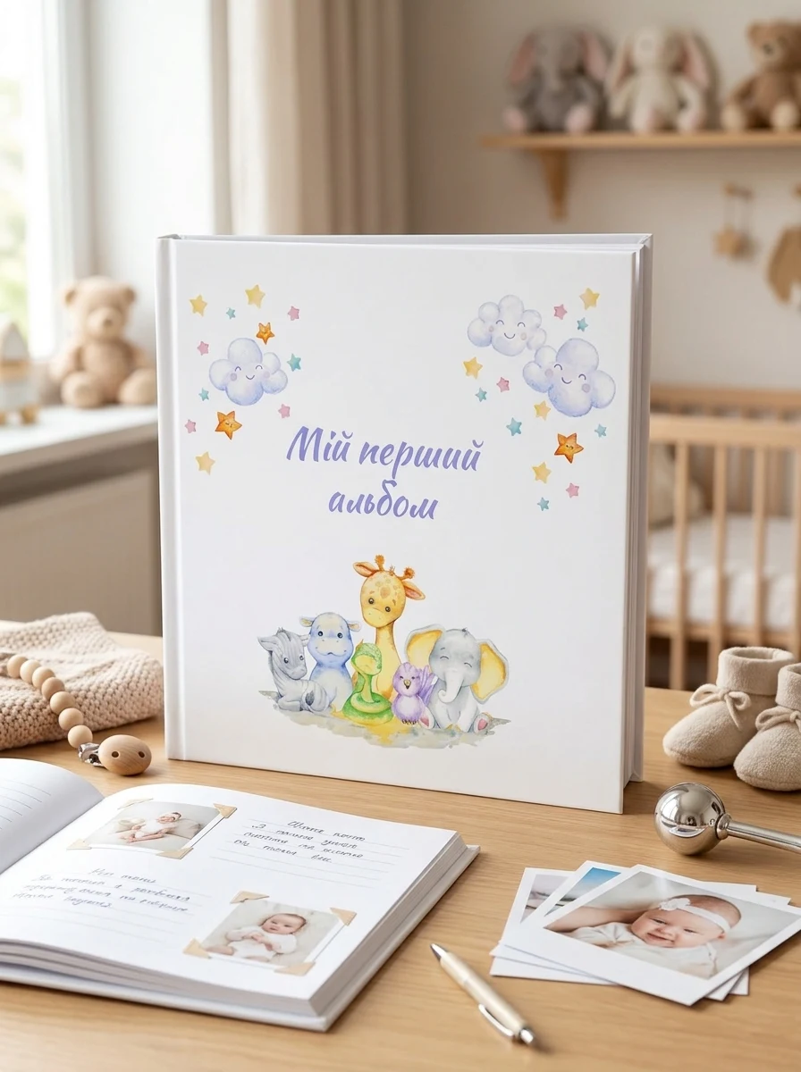 Мій перший альбом - жирафчик (60562) — Книги для турботливих батьків