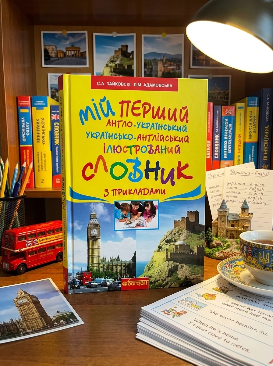 Мій перший англо-український, українсько-англійський ілюстрований словник з прикладами — Вивчення мов