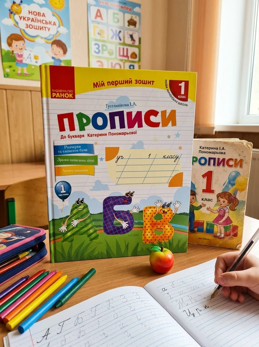 Мій перший зошит. 1 клас. Прописи до букваря Катерини Пономарьової. Частина 1 — фото 2