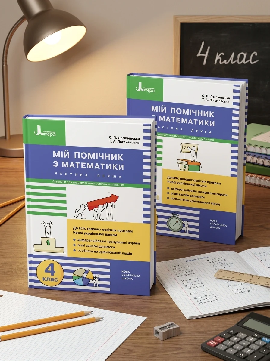 Мій помічник з математики. 4 клас. Комплект у 2-х частинах