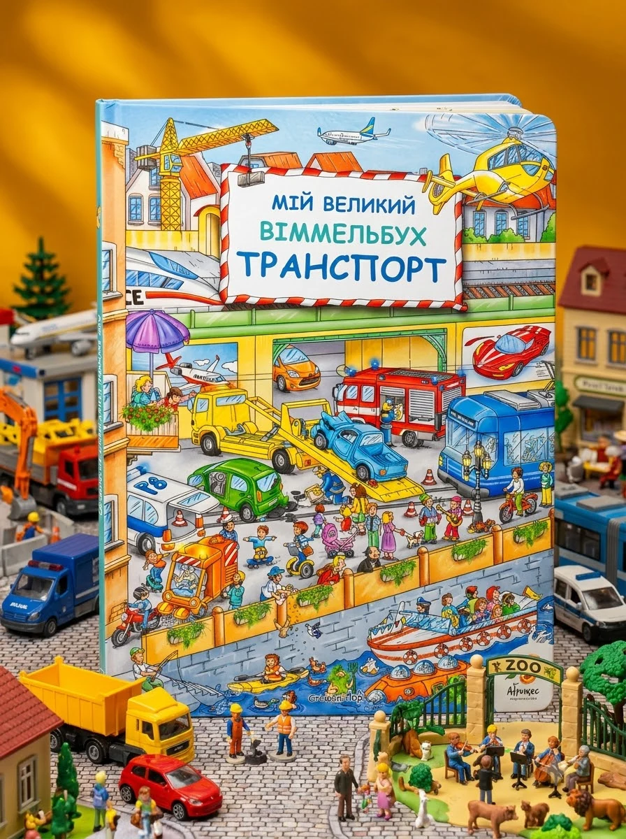 Мій великий Віммельбух. Транспорт — Дитячі книги