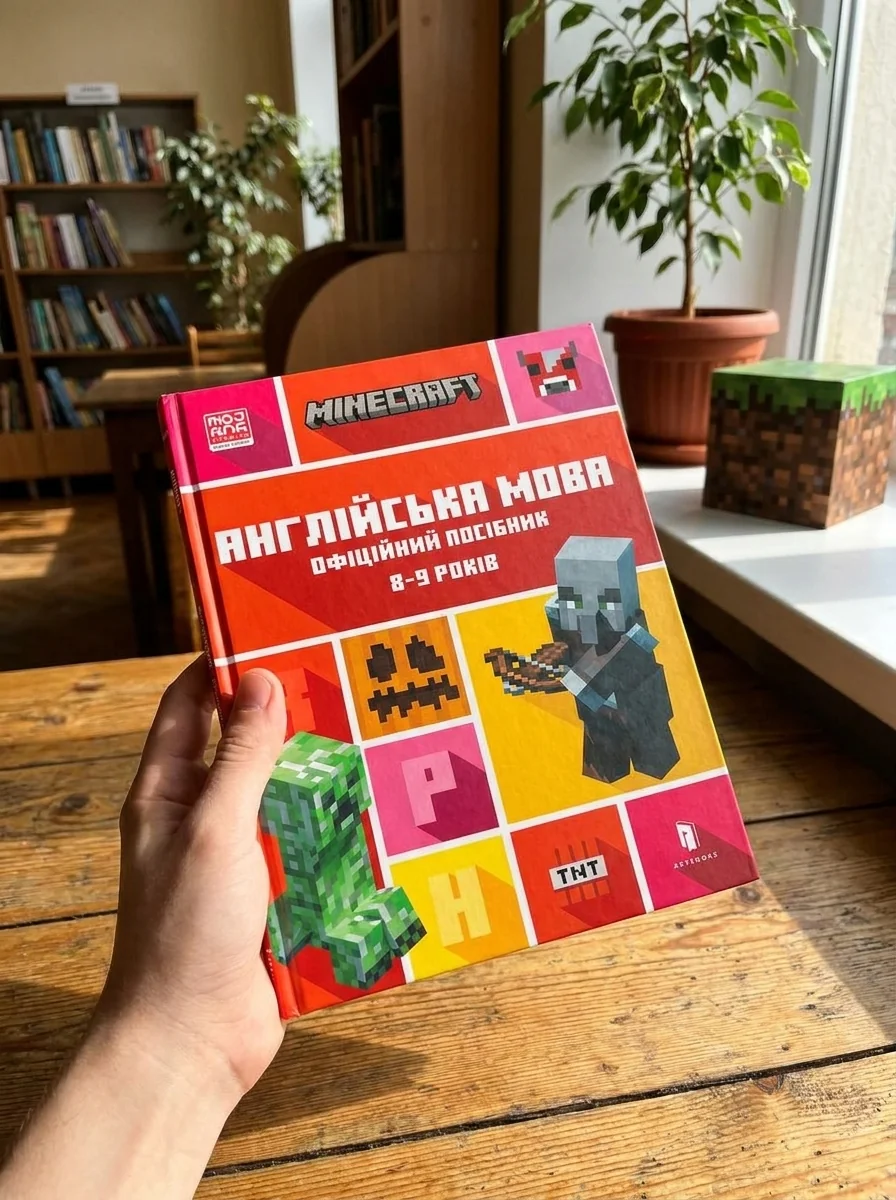 Minecraft. Англійська мова. Офіційний посібник. 8-9 років — Розвивальні книги