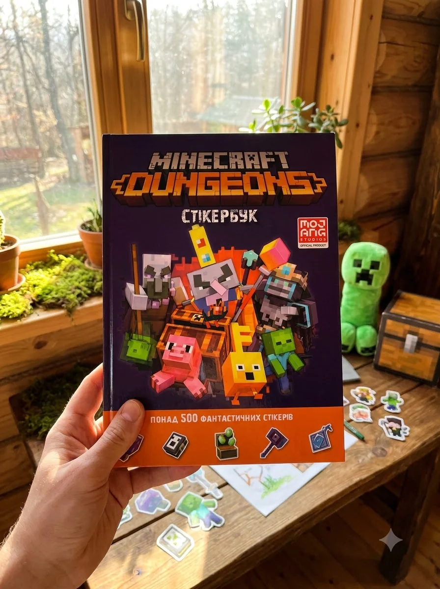 Minecraft Dungeons. Стікербук | купити книгу онлайн