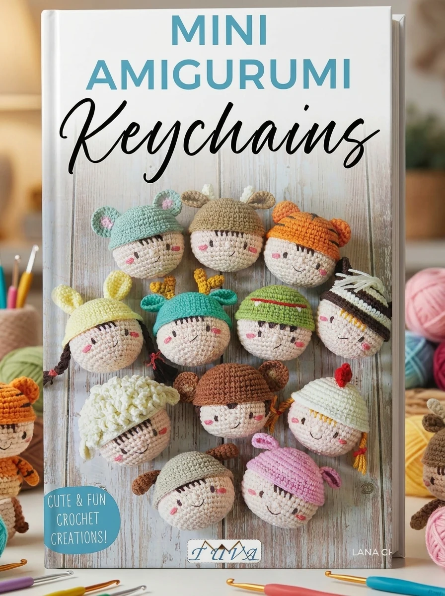 Mini Amigurumi Keychains — Lana Choi, обкладинка
