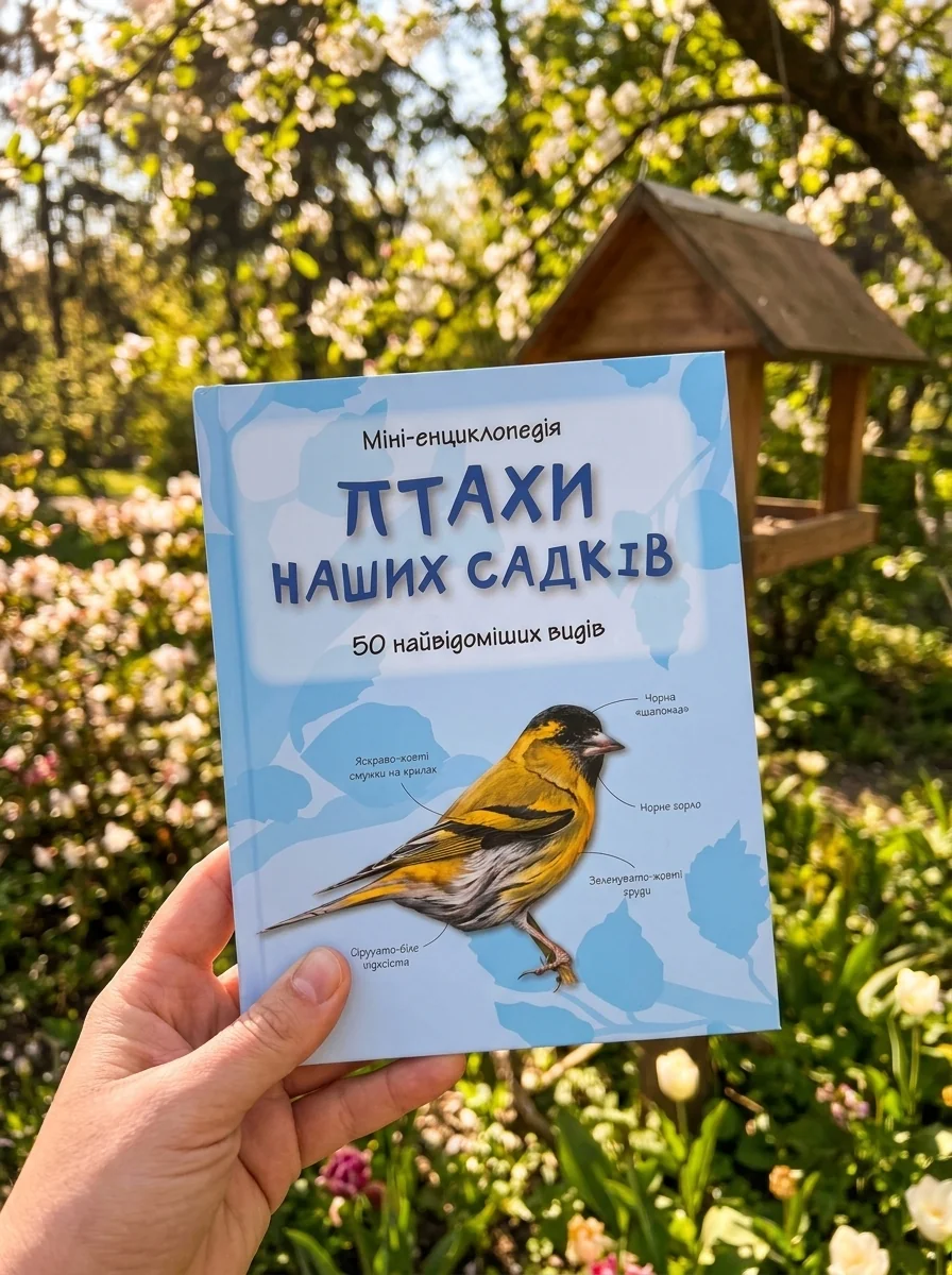 Міні-енциклопедія. Птахи наших садків. 50 найвідоміших видів | купити книгу онлайн