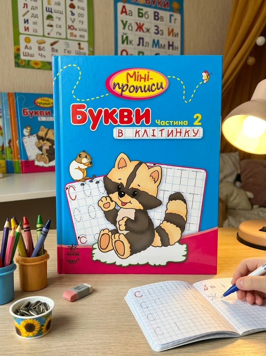 Мініпрописи: Букви в клітинку. Частина 2 — Вивчення мов