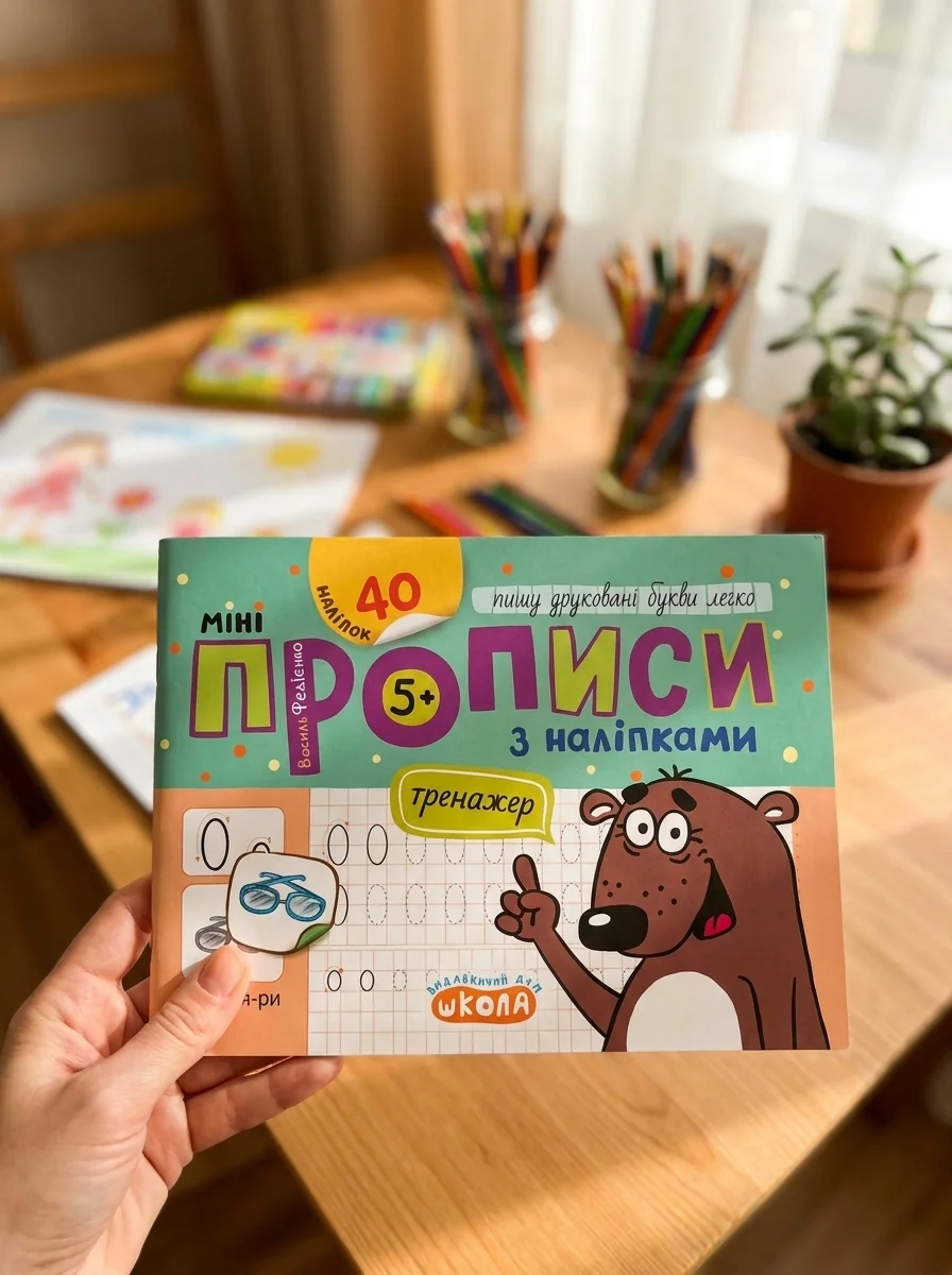 Мініпрописи з наліпками. Пишу друковані букви легко — фото 2