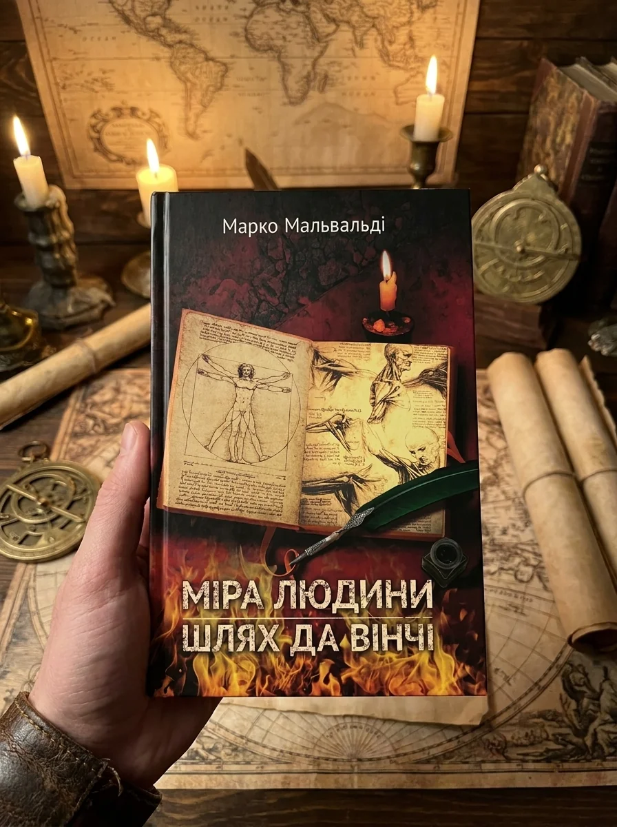 Міра людини. Шлях да Вінчі — Мальвальді Марко, обкладинка