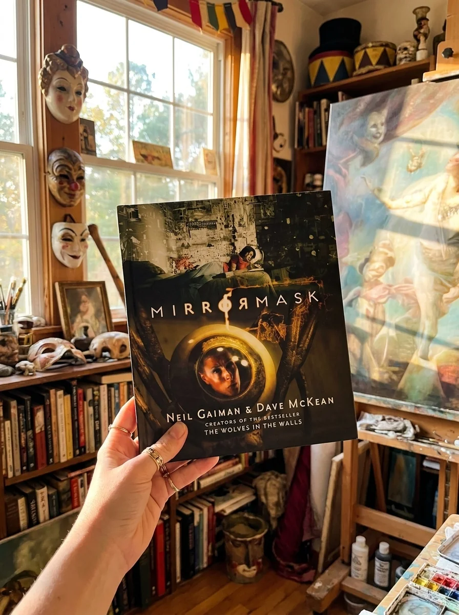 Mirrormask — Ніл Ґейман, обкладинка