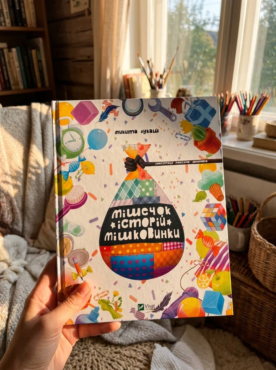 Мішечок історій Мішковинки — Лукаш Микита, обкладинка