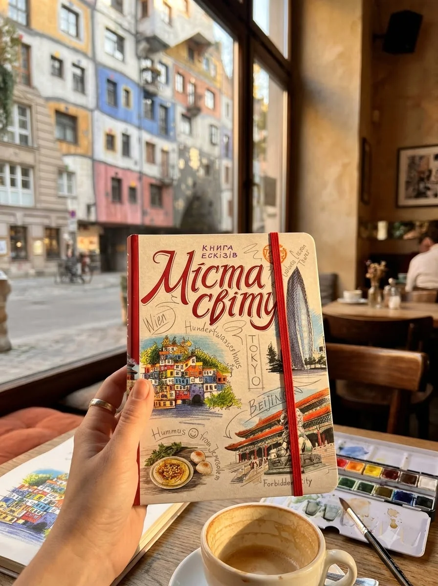 Міста світу. Книга ескізів. Мистецтво візуальних нотаток (SketchBook TravelBook), обкладинка