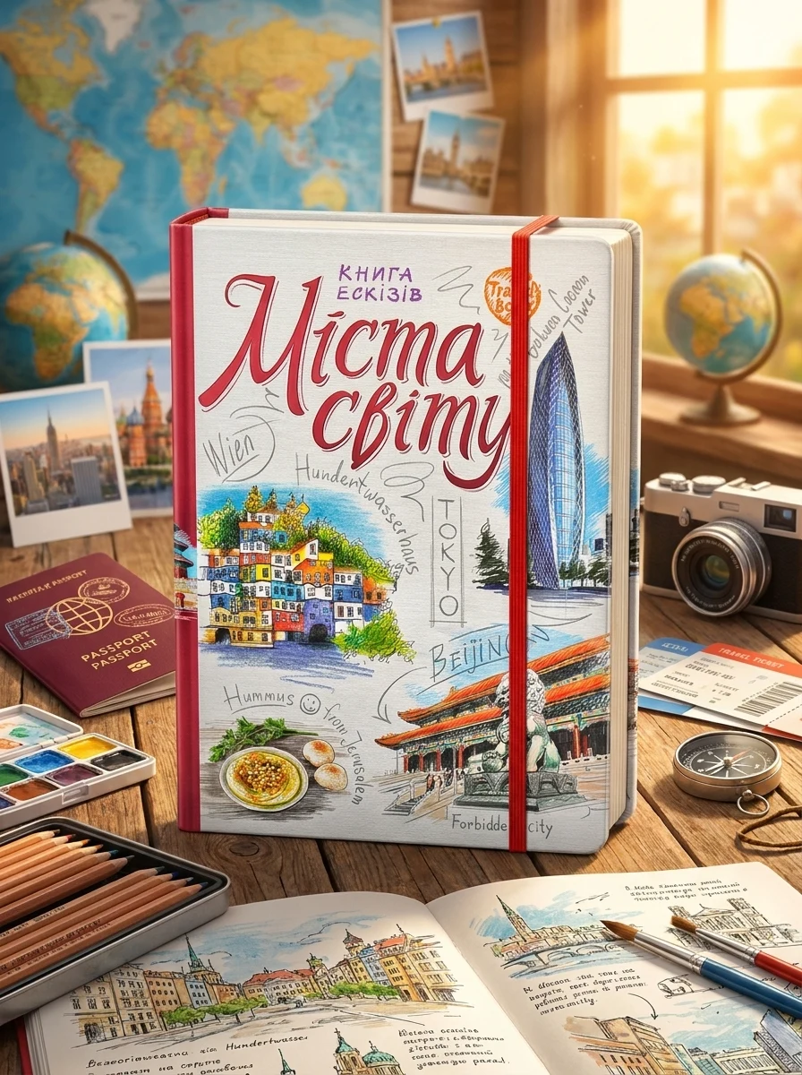 Міста світу. Книга ескізів. Мистецтво візуальних нотаток (SketchBook TravelBook), фото 2