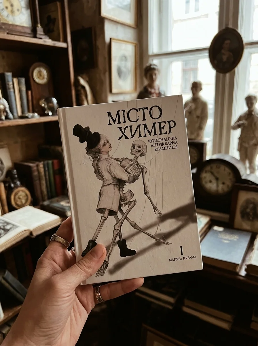 Місто химер. Антикварна чудернацька крамниця. Том 1 — Макура Курама, обкладинка