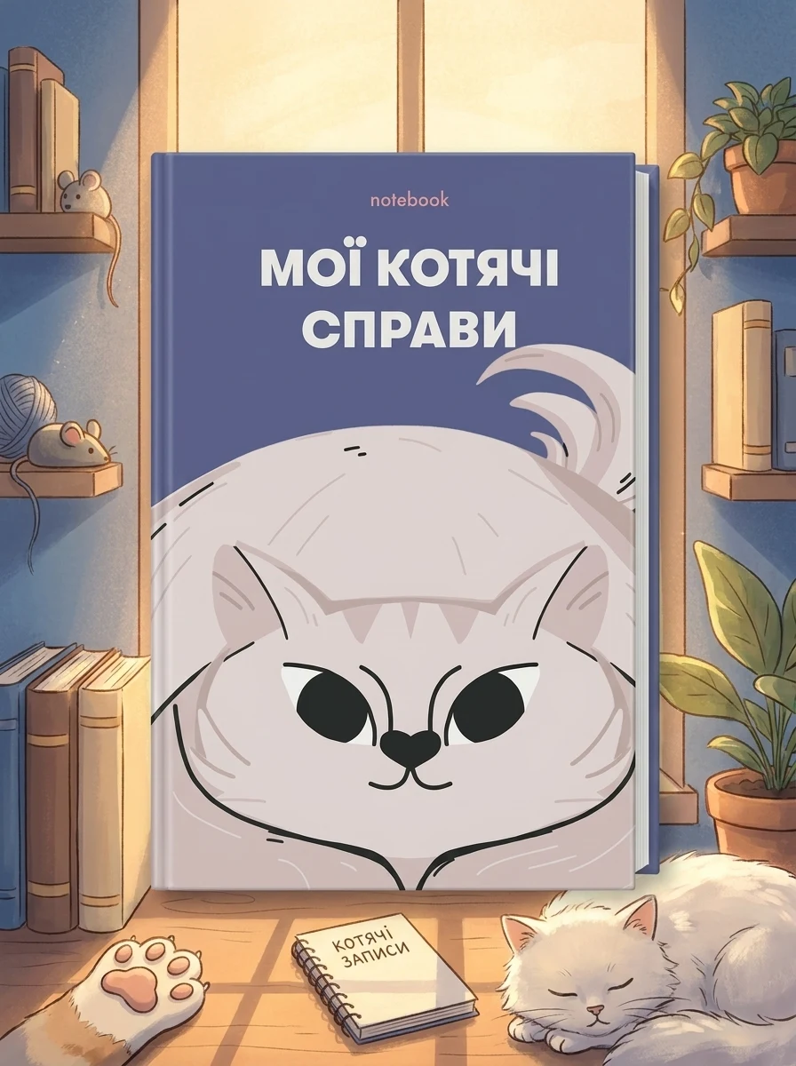 Мої котячі справи (синій)