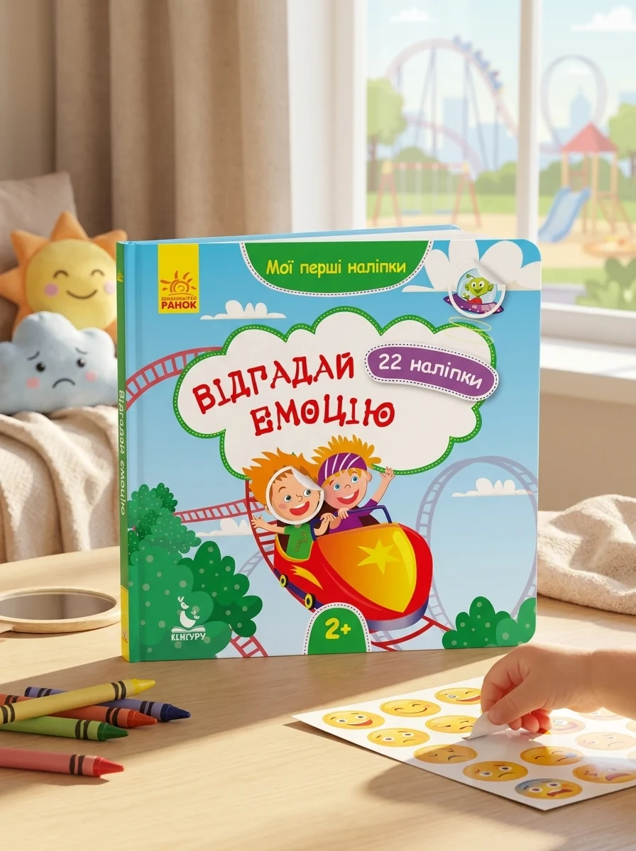 Мої перші наліпки. 2+ Відгадай емоцію. 22 наліпки, — Дитяча література