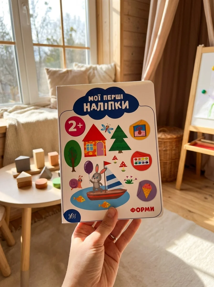 Мої перші наліпки. Форми. 2+ — Книги з наліпками