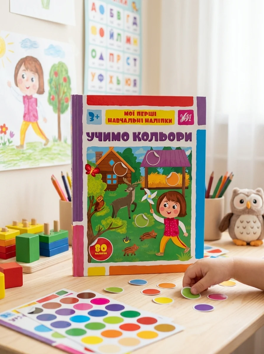 Мої перші навчальні наліпки. Учимо кольори — Дитяча література
