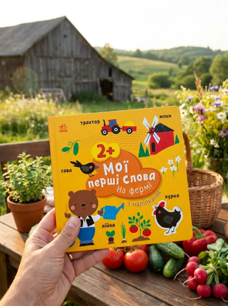 Мої перші слова з наліпками. На фермі — фото 2
