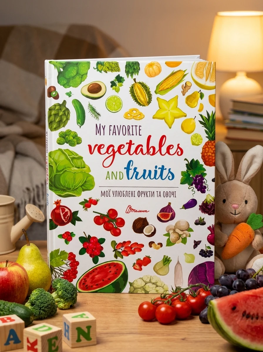 Мої улюблені фрукти та овочі / My favorite vegetables and fruits, — Дитяча література
