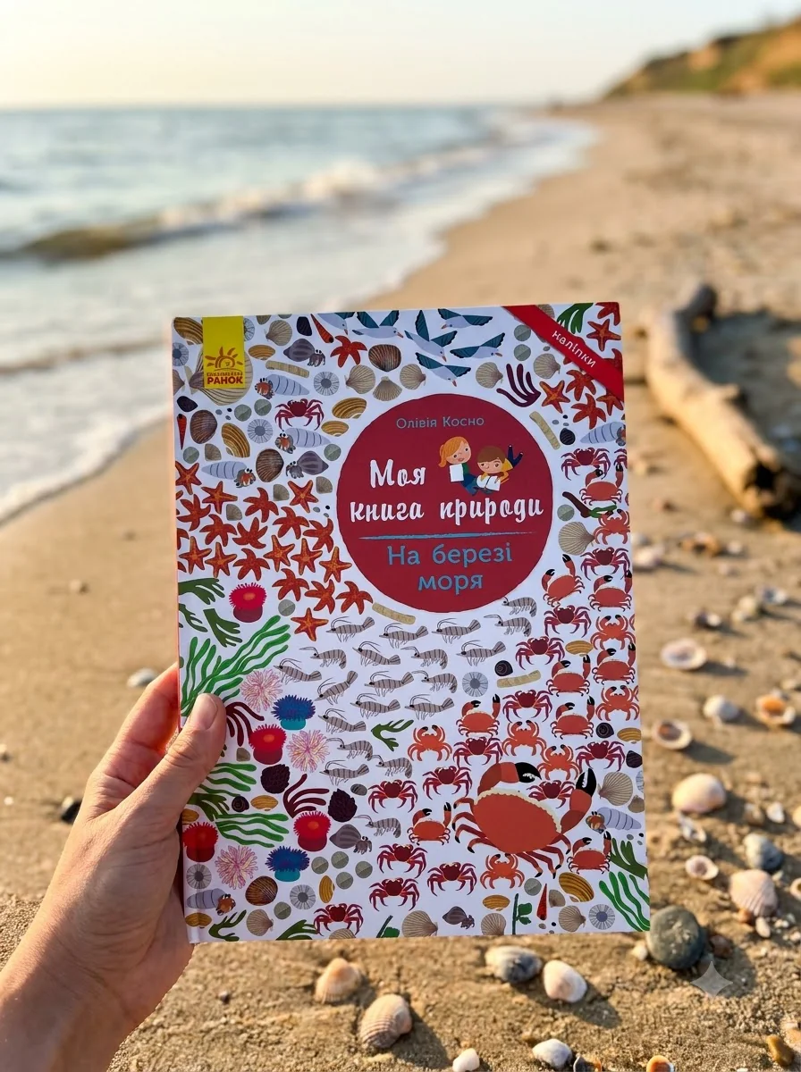 Моя книга природи. На березі моря — Книги з наліпками