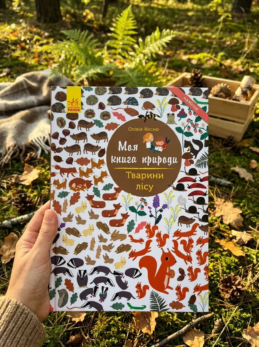 Моя книга природи. Тварини лісу — Книги з наліпками