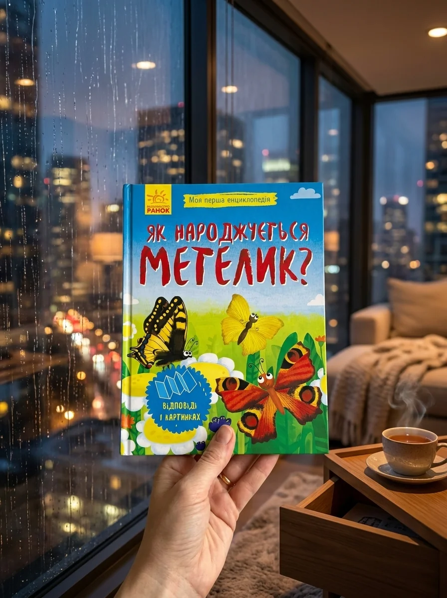 Моя перша енциклопедія. Як народжується метелик? — Ганна Булгакова, обкладинка