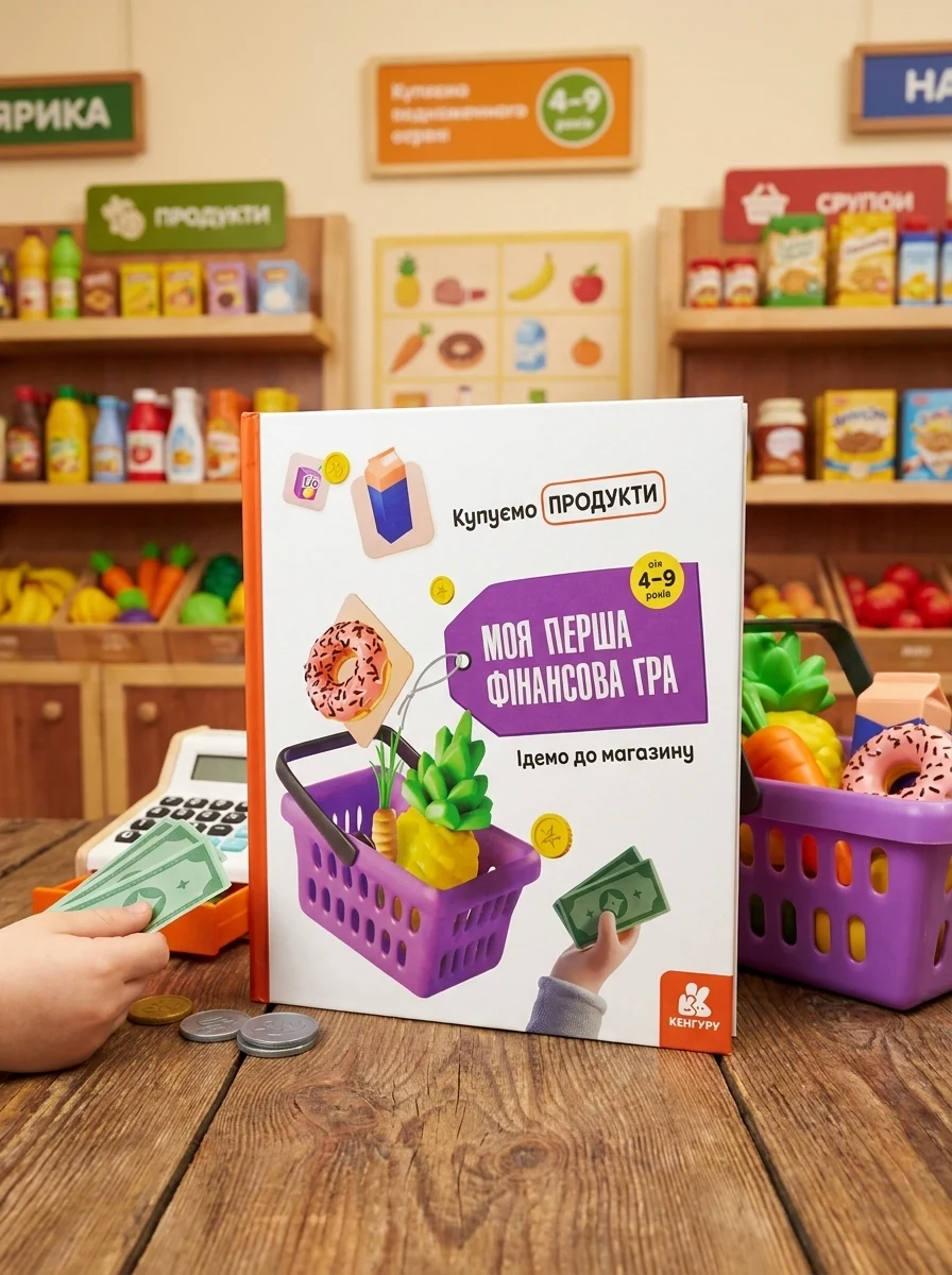 Моя перша фінансова гра. Ідемо до магазину. Купуємо продукти, — Дитяча література