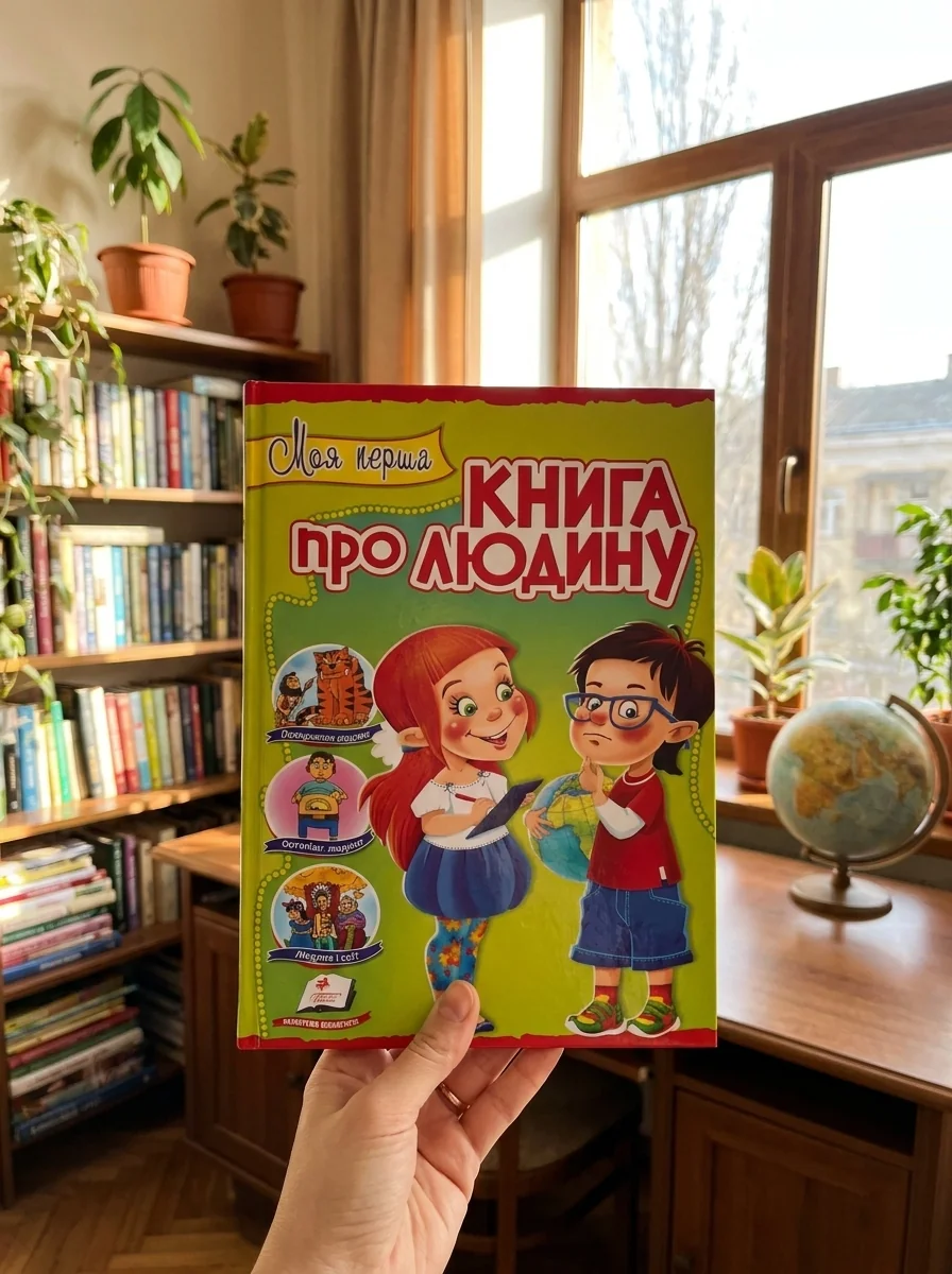 Моя перша книга про людину, обкладинка