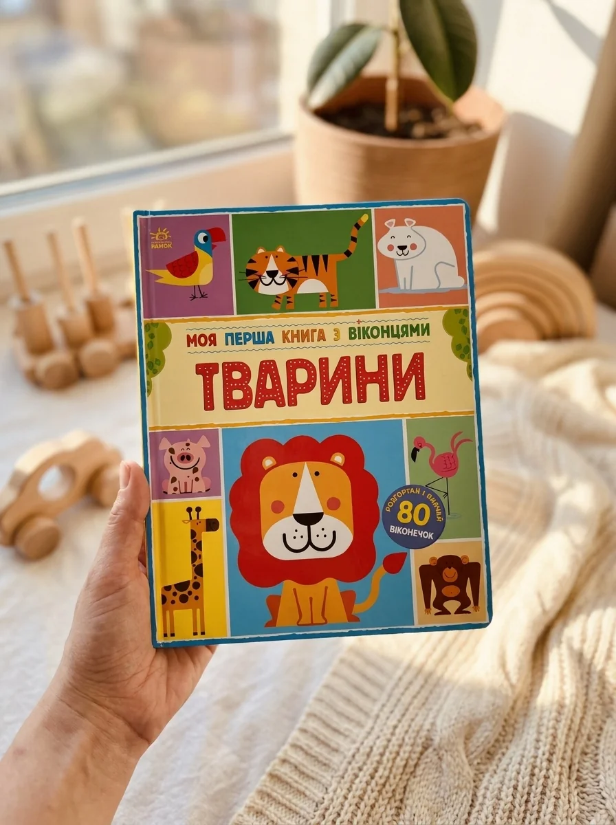 Моя перша книга з віконцями. Тварини — фото 2