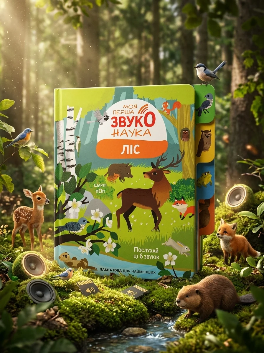 Моя перша звуконаука. Ліс — Дитячі книги