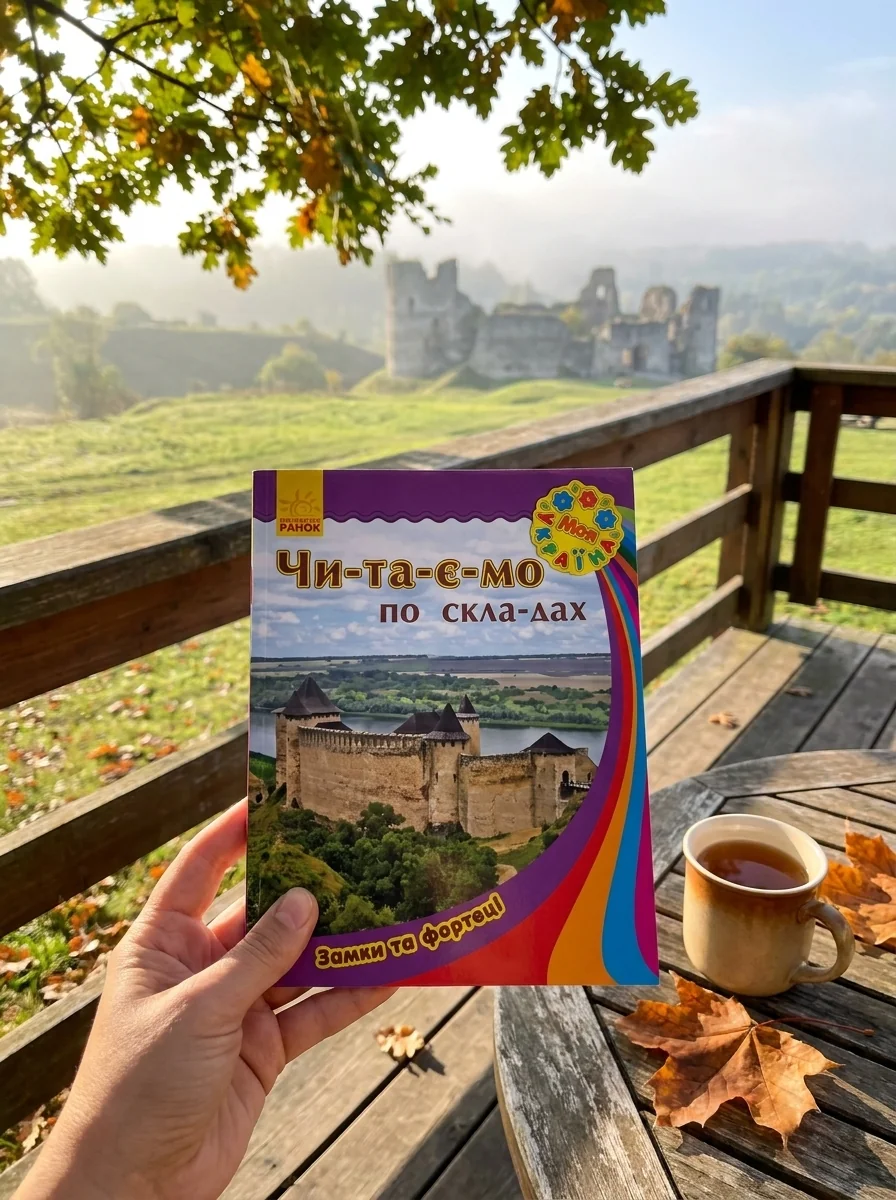 Моя Україна. Читаємо по складах. Замки та фортеці — Юлія Каспарова, обкладинка
