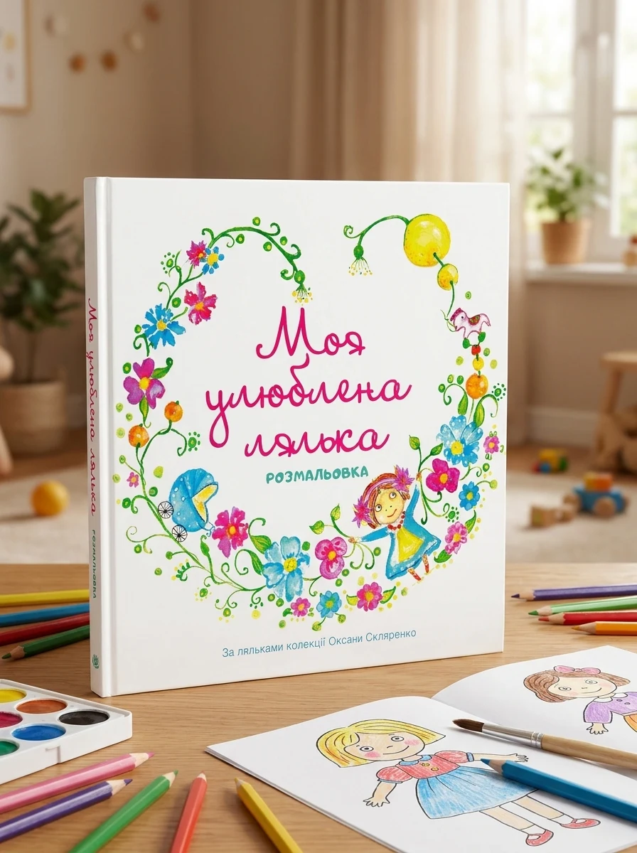 Моя улюблена лялька. Розмальовка — фото 2