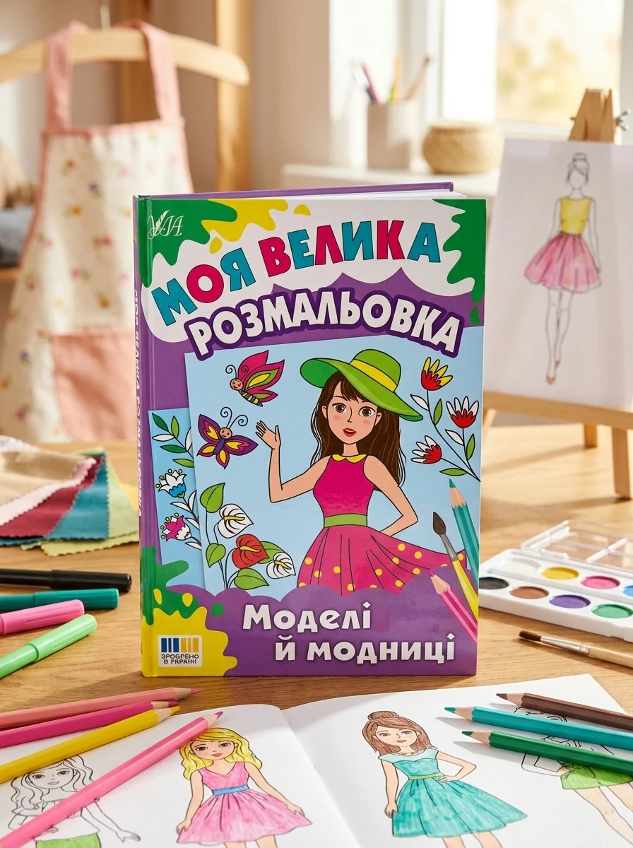 Моя велика розмальовка. Моделі й модниці