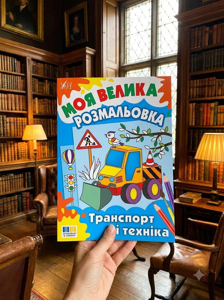 Моя велика розмальовка. Транспорт і техніка — фото 2